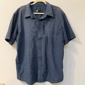 Marmot Men's Blue Short Sleeve Shirt